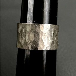 Sterling silver .925 Custom made Textured pattern ring